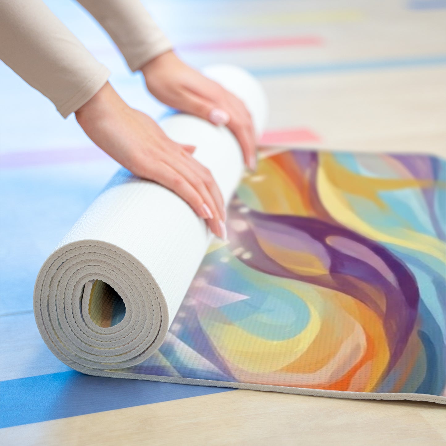 Life Coach Approved Find Your Bliss Foam Yoga, Meditation & Exercise Mat