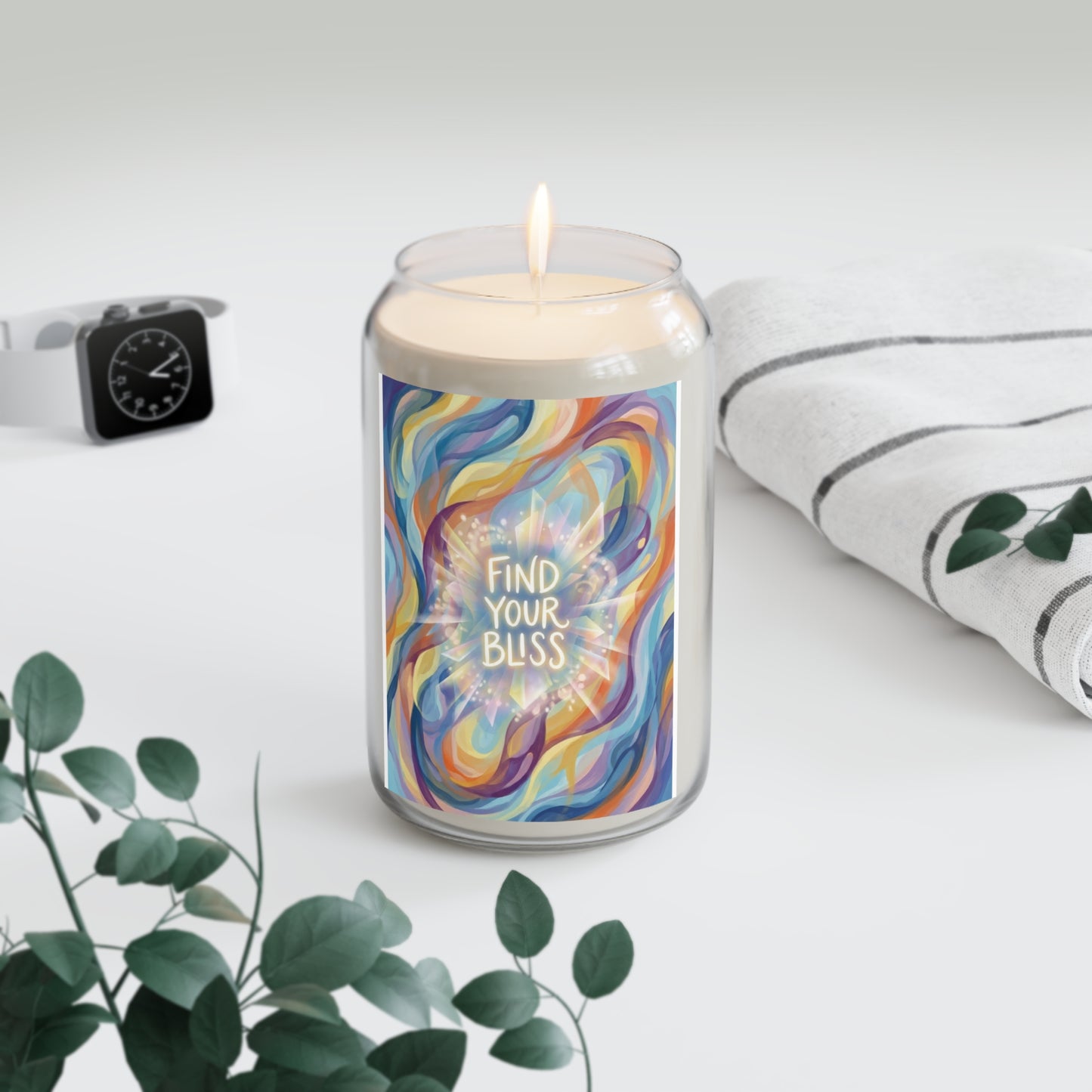 Life Coach Approved Find Your Bliss Soy Candle — Scented 13.75oz — Relaxation & Meditation Gift