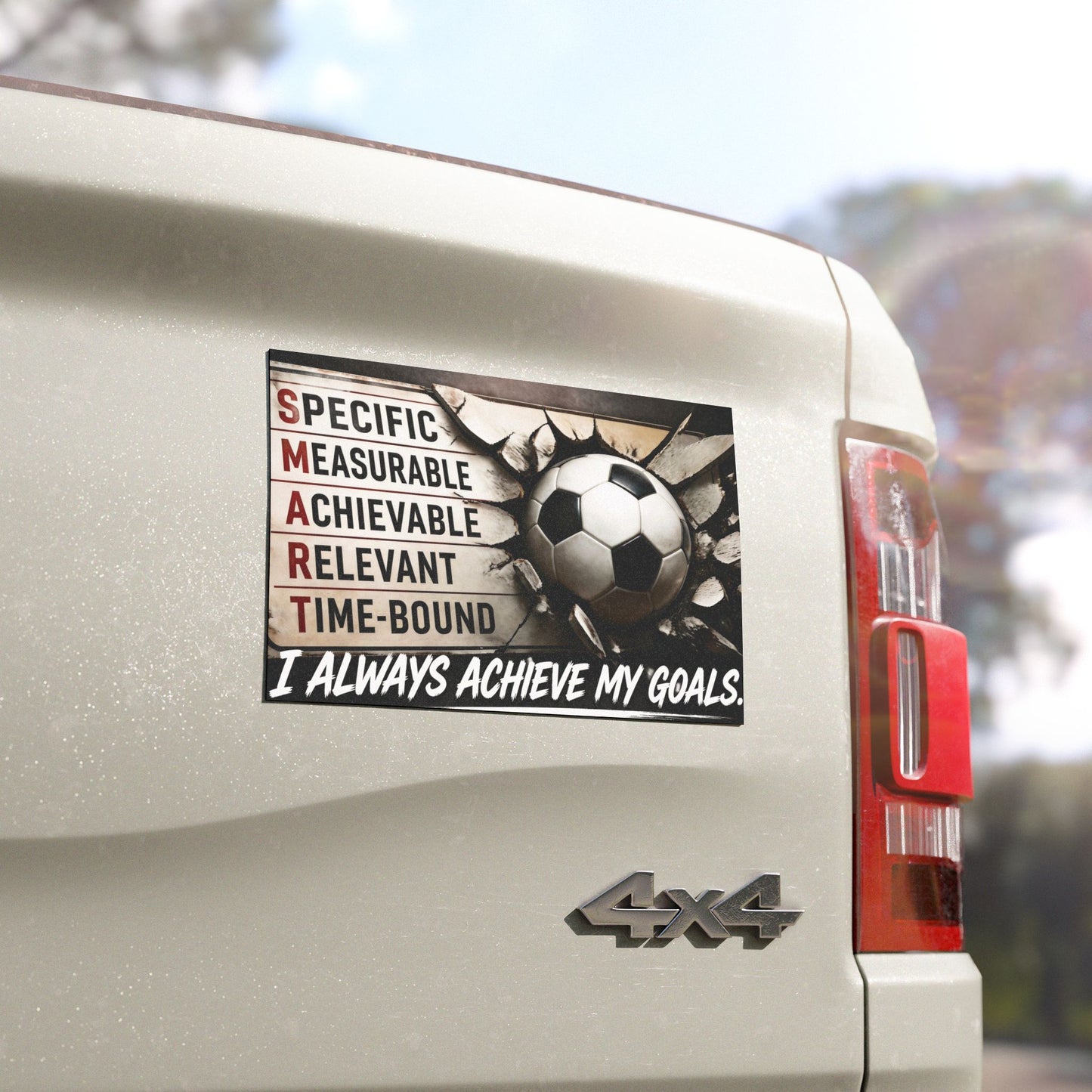 Goal Getter Car Magnet — SMART Goals Design: “I Always Achieve My Goals”
