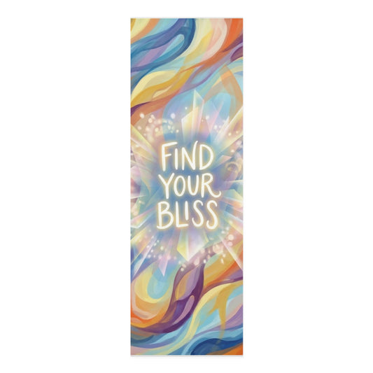 Life Coach Approved Find Your Bliss Foam Yoga, Meditation & Exercise Mat