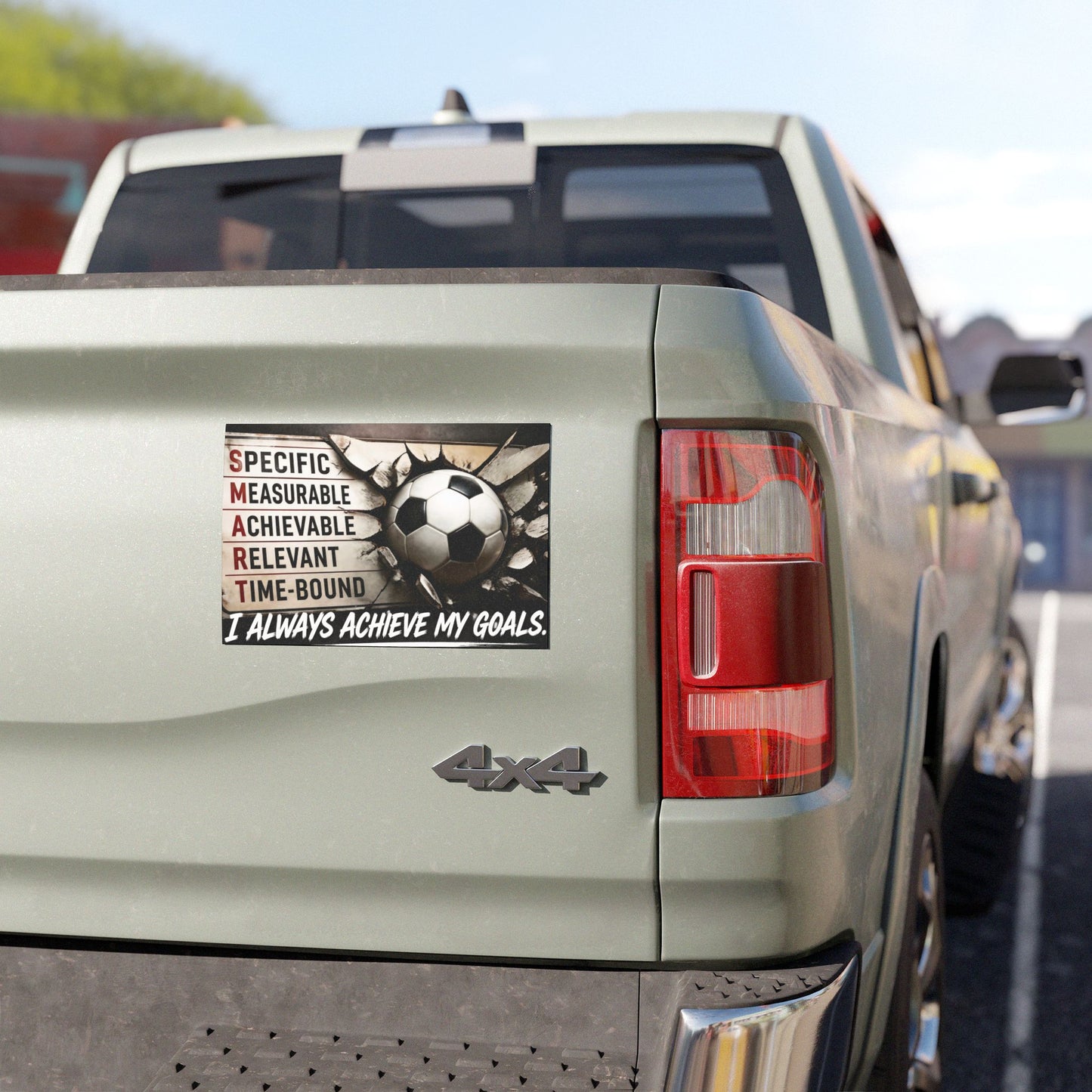 Goal Getter Car Magnet — SMART Goals Design: “I Always Achieve My Goals”