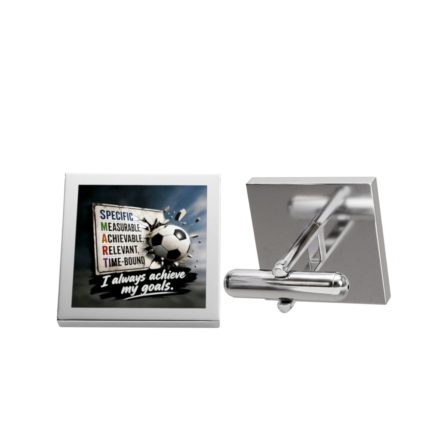 #LifeCoachApproved | Goal Getter SMART Goals Square Cufflinks