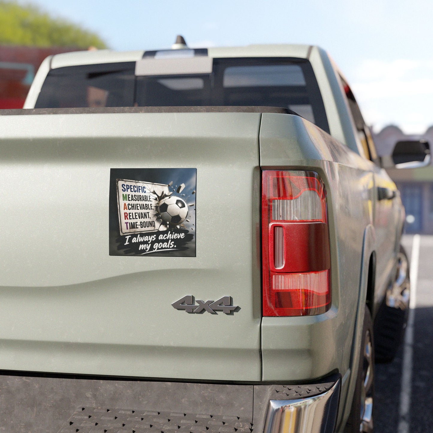 Goal Getter Car Magnet — SMART Goals Design: “I Always Achieve My Goals”