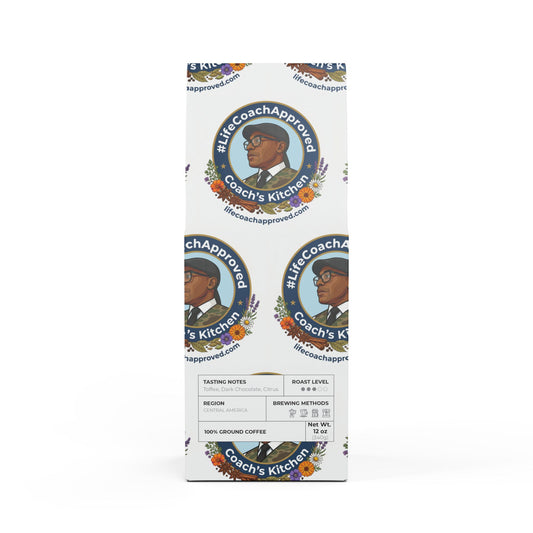 Ground coffee bag, Coach's Kitchen Rock Creek, medium roast