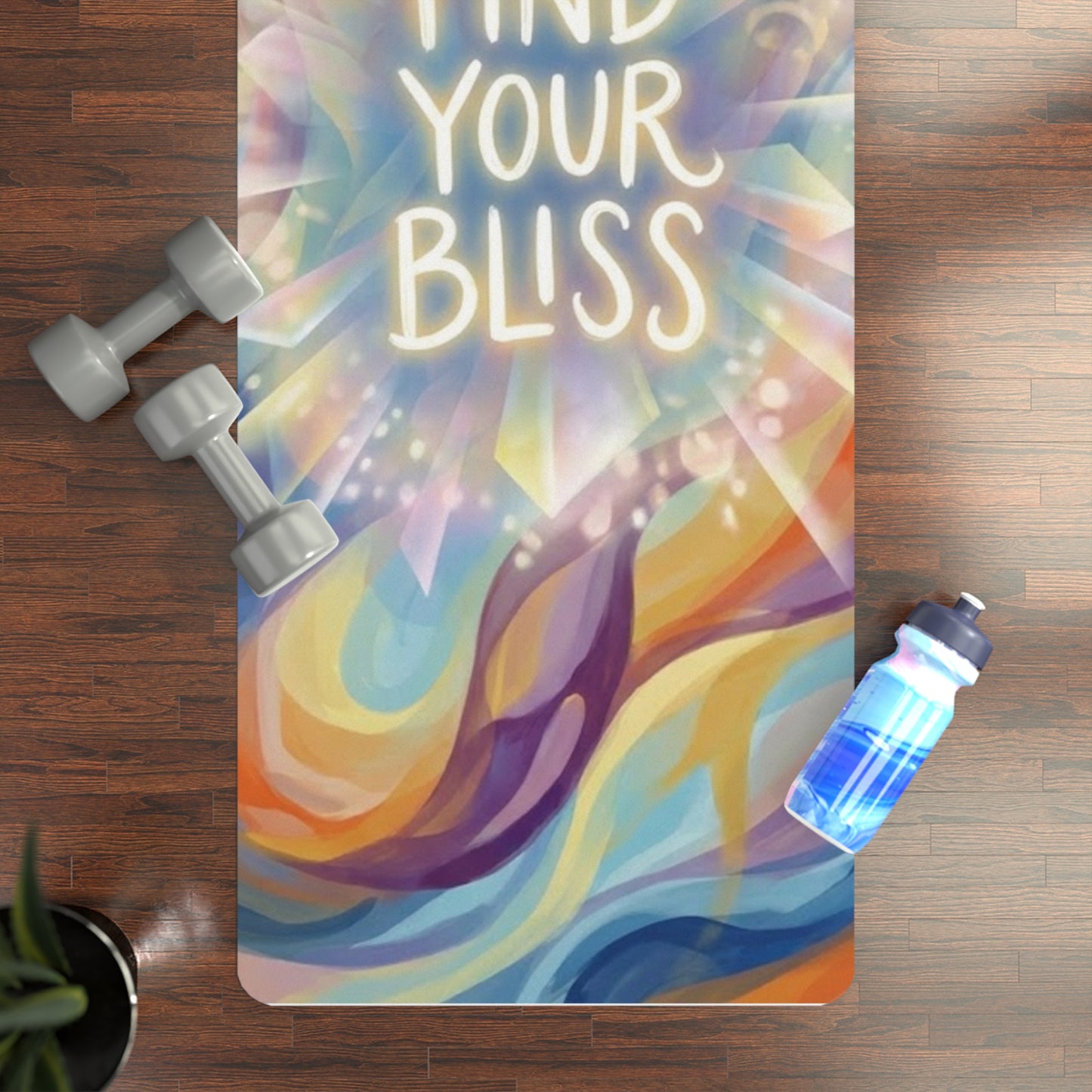 Life Coach Approved Find Your Bliss Rubber Non-Slip Yoga Mat